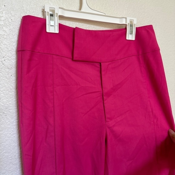NEW Lovers + Friends Hot Pink Imani Cropped Slit Split Pants Trousers Barbie - Picture 3 of 8